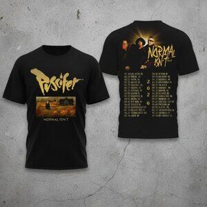 Puscifer Normal Isn't 2026 Tour Double Sided Band Photo & Date Graphic Tee Black